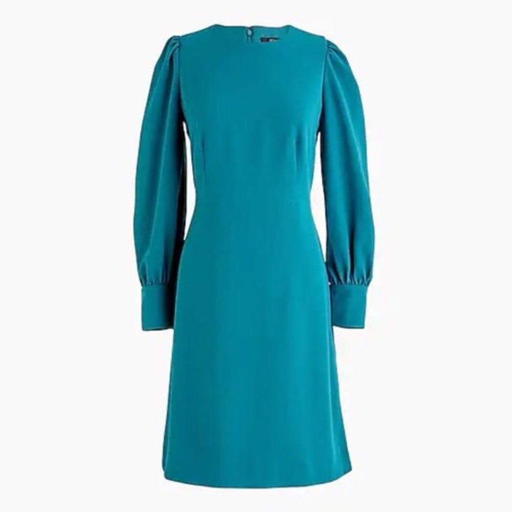 J. Crew Dress Long-Sleeve in 365 Crepe NWT